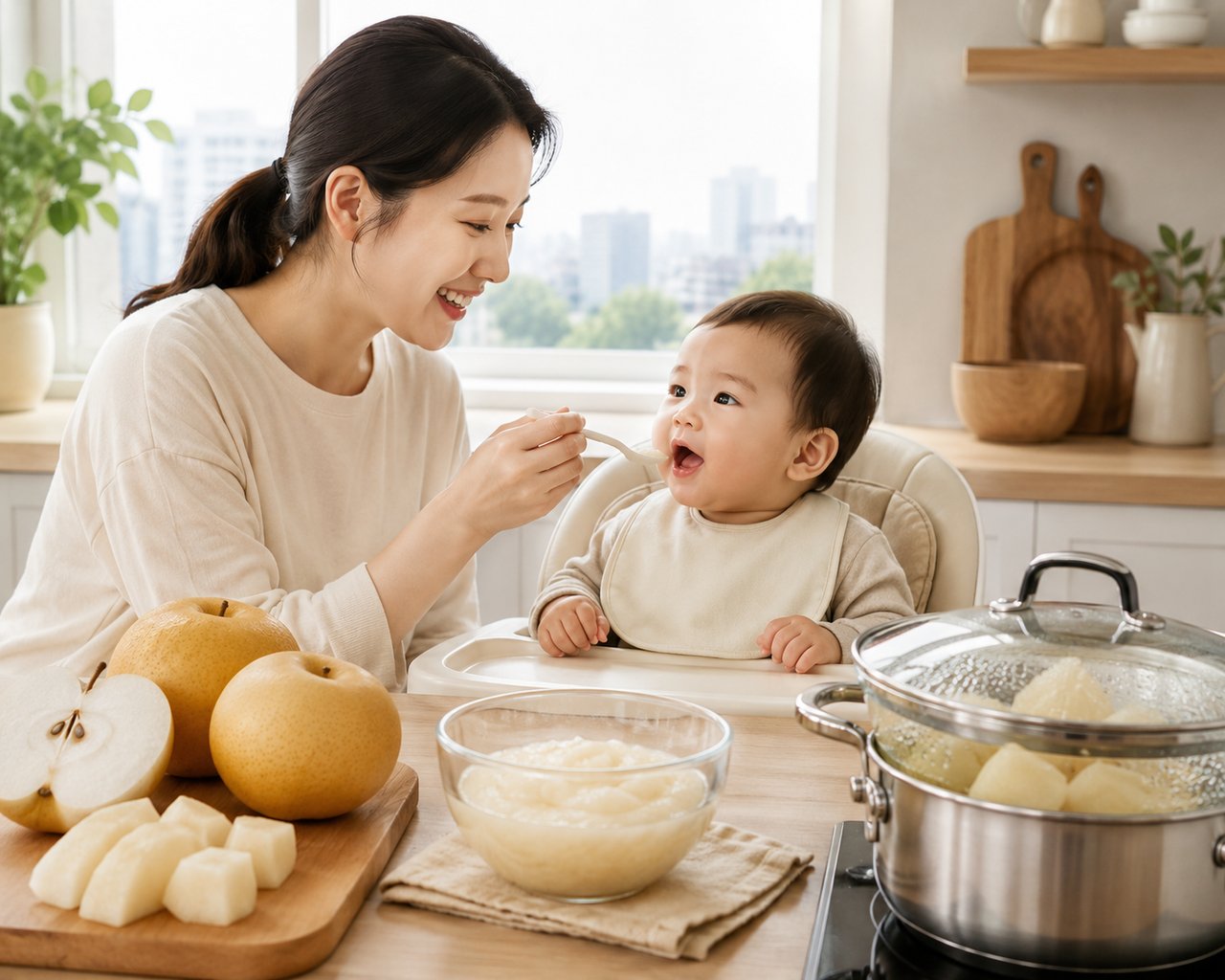 아기배퓨레 시작 시기와 냄비·찜기 실패 없는 조리법 알아둘 사항